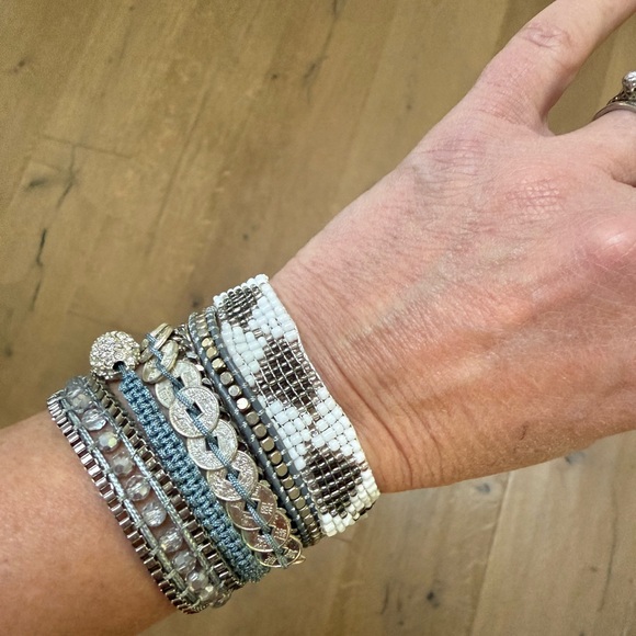 Victoria Emerson multi layered boho wrap bracelet with magnetic clasp. - Picture 1 of 5